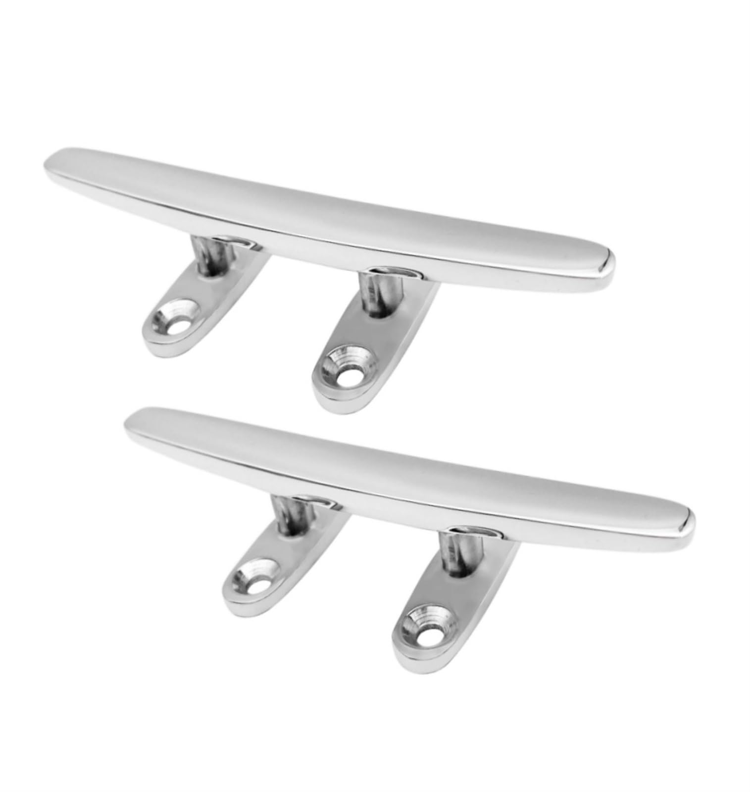 2 szt. Knaga do łodzi Deck Cuming Cleat, SUS316 Heavy Duty Stud Mount Flat Top Cleat do łodzi morskiej Dock, kotwica, lina cumownicza