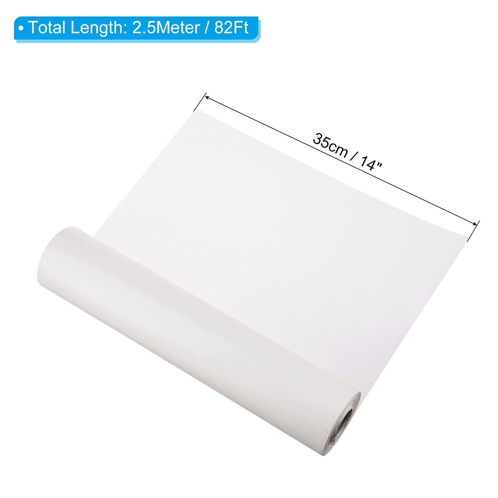 PATIKIL Xuan Paper Roll, Rice Paper Without Grid, Chinese Calligraphy Practice Paper for Calligraphy Practice 14inch x 82feet - Image 2