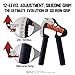 GD IRON GRIP Grip Strength Trainer Adjustable Hand Gripper Strengthener Hand Grip Exerciser Wrist Strengtheners Silent & Durable – Forearm, Finger & Hand Strength Training for Athletes, Climbers & Rehabilitation (4. IG 12LV SILICONE GRIP (26~181lbs))