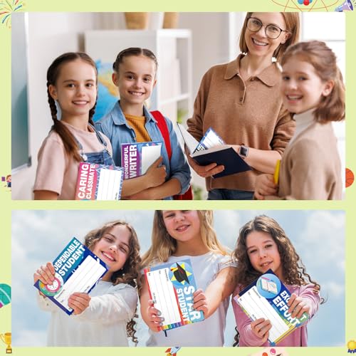 Humyoun 80 Pcs Student of Award Certificates End of School Year Superlatives Certificates Graduation Recognition Certificate of Achievement for Graduation Classroom Teacher Supplies, 7.8 x 5.9 Inch