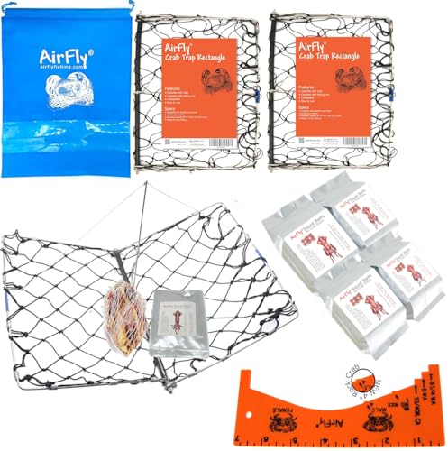 AirFly Foldable Crabjaw Trap with Bait Clip...