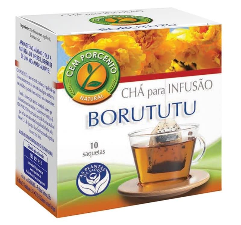 Cem Porcento - Borututu Root (Cochlospermum angolensis L.) - 8 x 10 teabags (count 80 teabags)