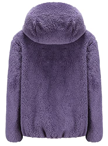 Image of Boys Girls Soft Fleece Sherpa Full-zip Jacket