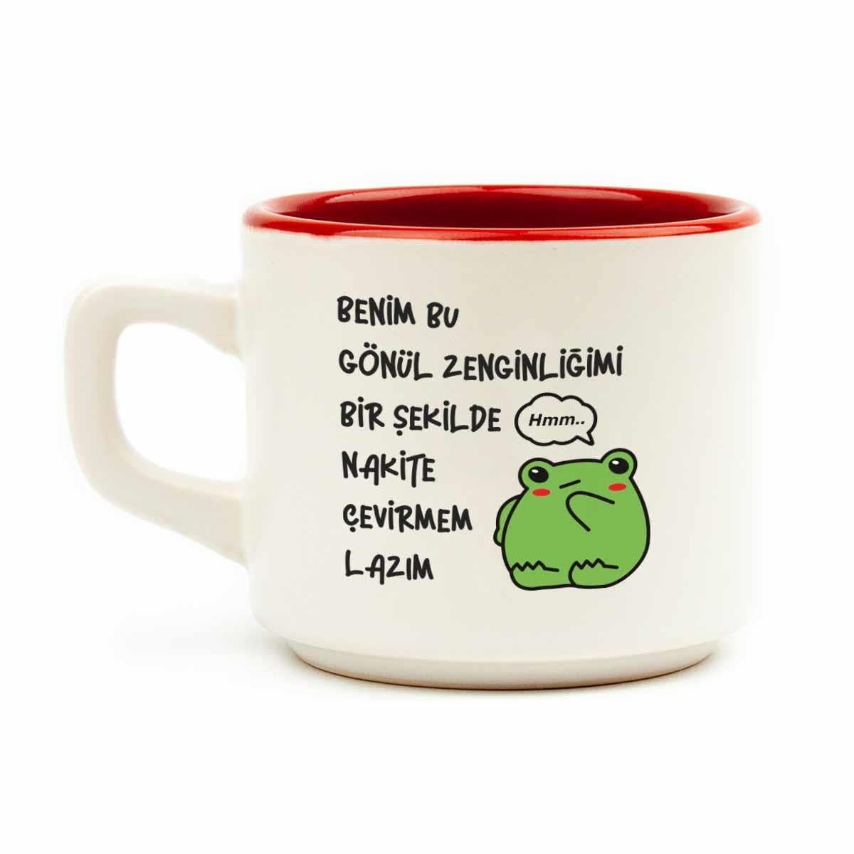 PALTO TASARIM Gönül Zenginliğimi Nakite Çevirmem Lazım Beyaz Venüs Kupa - Hediye Seramik Kupa