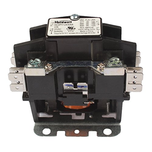 Image of Holdwell 45EG10AJA 1 Pole Normally Open Double Make with shunt 20 Amp 25 Amp 30 Amp 24V Coil Definite Purpose Air Conditioner Contactor