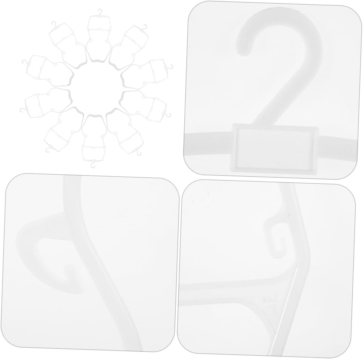 10pcs Swimsuit Hangers Plastic Clothing Hangers Coat Dryers Clothes Closet Organizers for Swimwear Storage