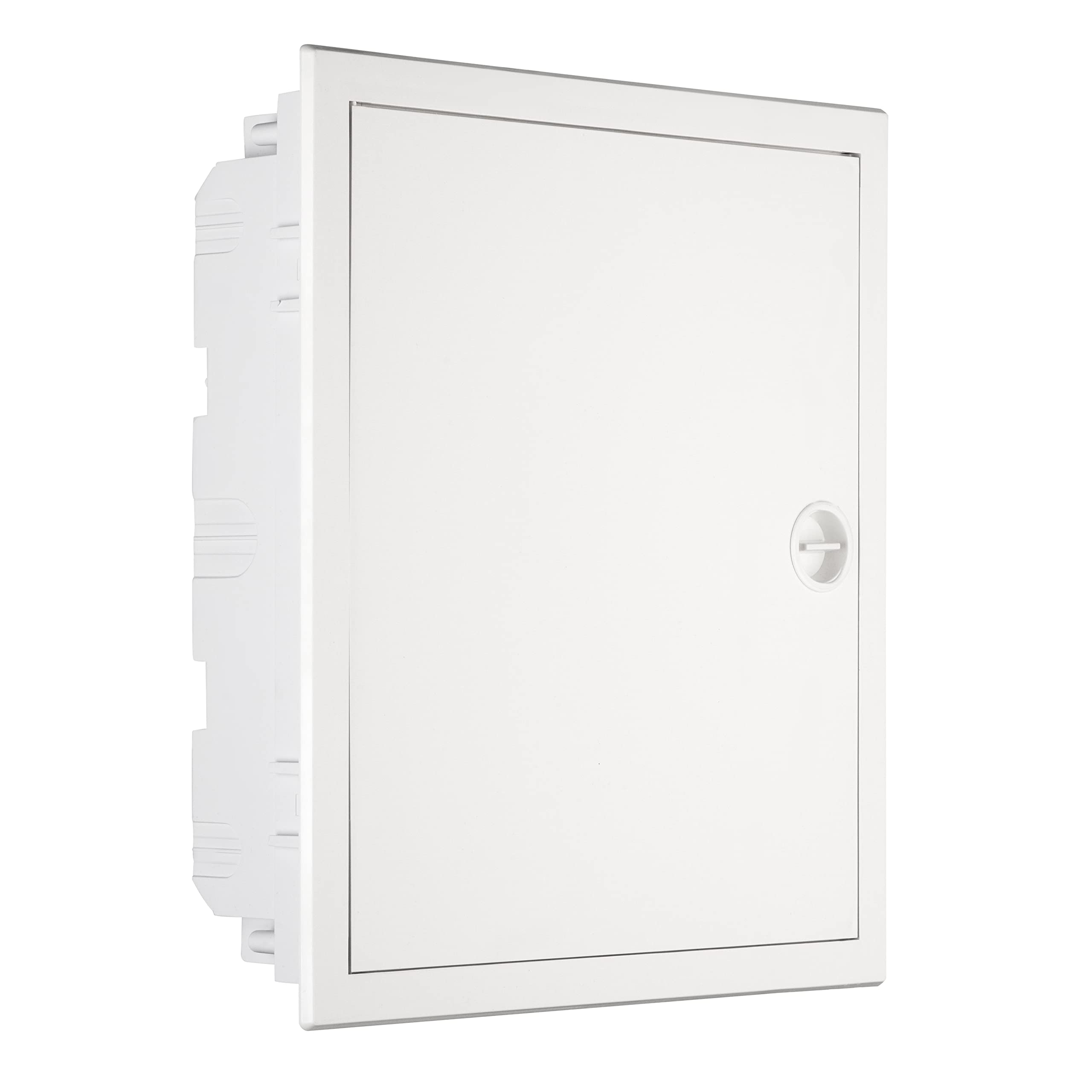 REV Verteilerkasten - Sicherungskasten Unterputz, Schaltschrank 2-reihig 24TE, 400V, 379x341x105mm, weiß