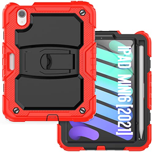 Case Suitable for iPad Mini 6th Generation 8.3 Inch 2021 with Invisible Folding Stand