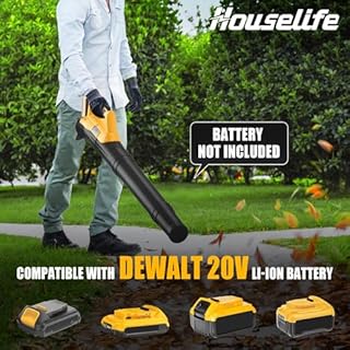 Ultra-Lightweight Cordless Leaf Blower(No Battery) Compatible with Dewalt 20V MAX Battery - 400 CFM/130 MPH Battery Powered Handheld Blower for Deck, Patio, Driveway,Yard,Garage Cleaning (Tool Only)