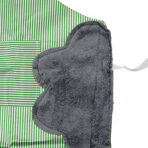 EURO MARKETING MANUFACTURING Tablier Multifonction pour Cuisine et Barbecue Anti-Taches, Rouge et Vert, Taille Unique regolabile Unisex – vue 6