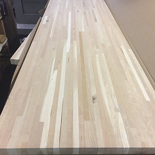 Unfinished Cherry Butcher Block Table/Counter/Island Top With Square Edge 12"W X 12"L X 1-1/2"Thick #TOP2