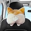 Corgi Butt Tissue Box Cover - Plush, Adorable Car Organizer For Paper Tissues