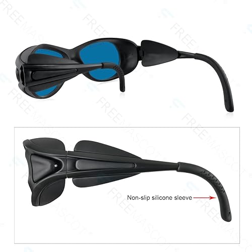 Miniatura 2 de FreeMascot Profesional OD 6+ 190nm-380nm600nm-700nm longitud de onda violetarojo gafas de seguridad láser