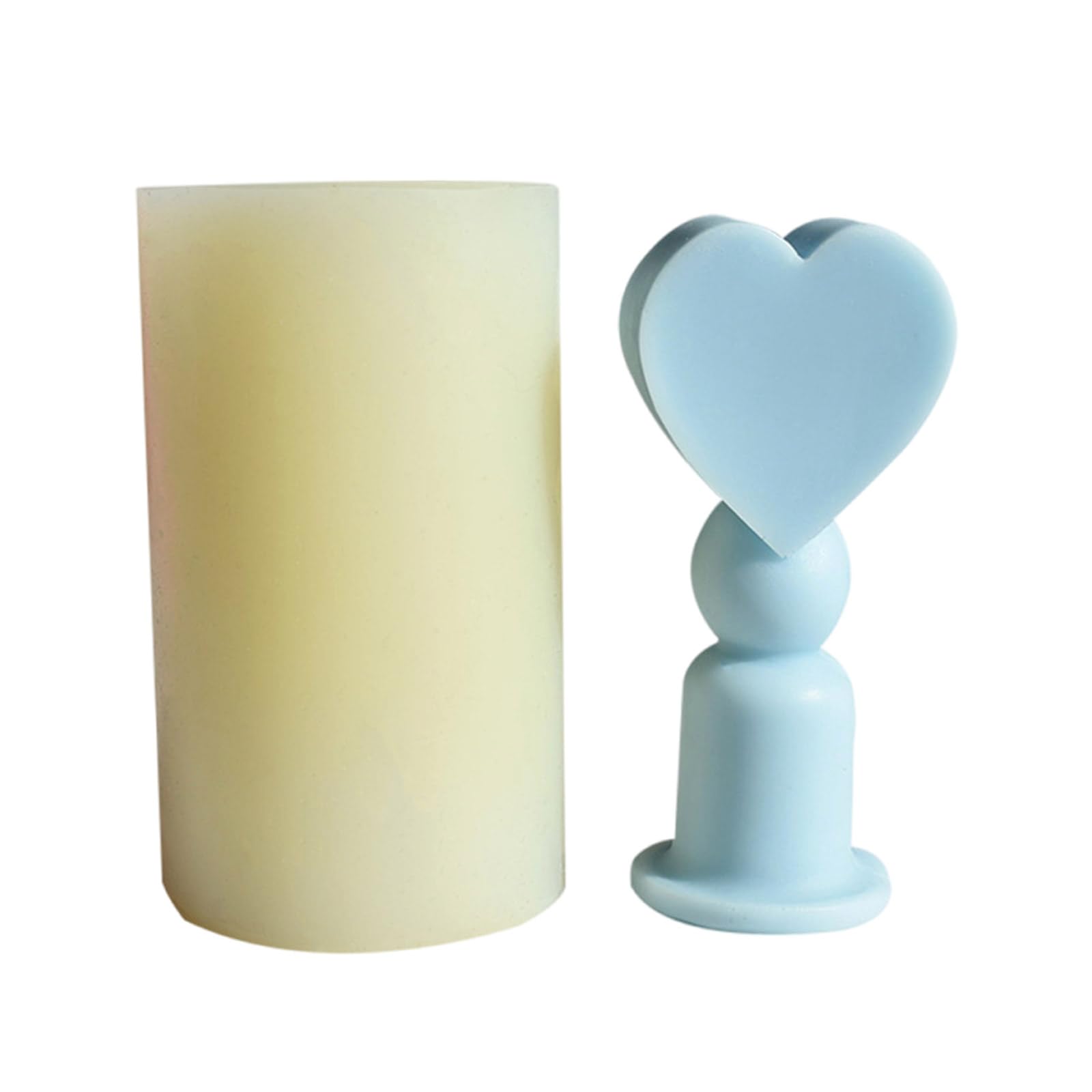 Moule silicone bâton de marche cœur chocolat savon résine époxy Saint-Valentin