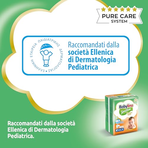 Babylino Sensitive Cotton Soft, Pannolini Taglia 4+, Maxi Plus (10-15Kg), 138 Unità - 12