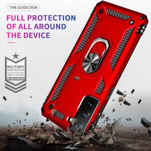 Coque pour S21 Plus rouge d'armure robuste et protecteur d'écran - 3