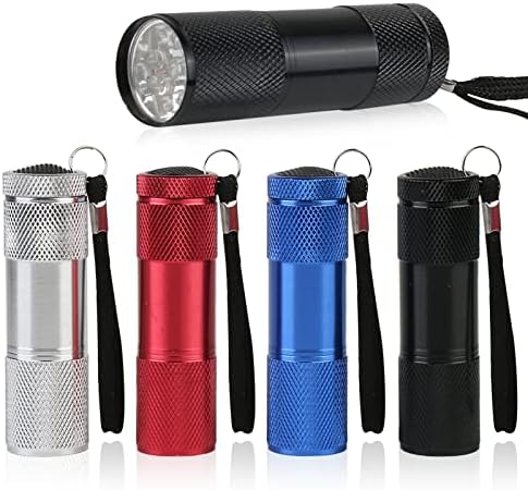 Mini LED Torch - 4 Pack Portable Small LED Flashlight, Mini Torches LED Super Bright, White Glow in Dark Torch Light, Torches for Kids Adult Camping Hiking Outdoor Party Gifts, Battery Not Included