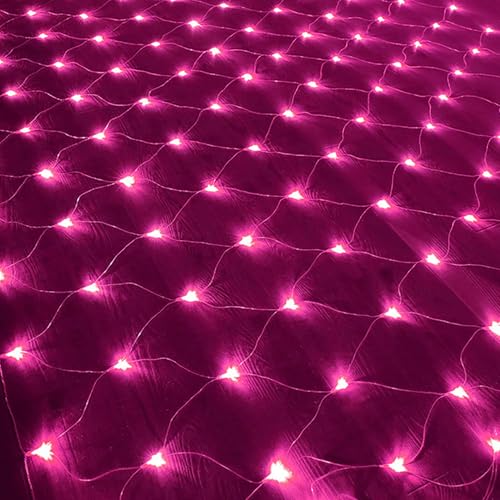Guirlande lumineuse filet rose pour créer une ambiance de fête féerique