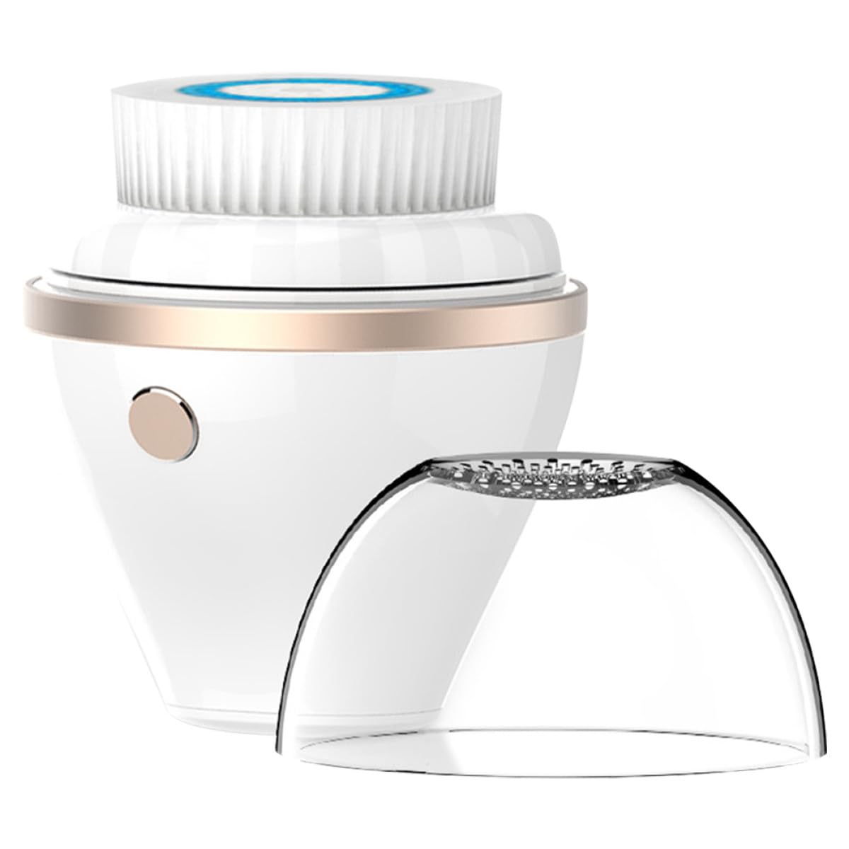 BETOOKY Cepillo Eléctrico de Limpieza Facial Cabezales de Abs y Electrochapado, Puntos Negros y Reduce para Cuidado Profundo del Rostro