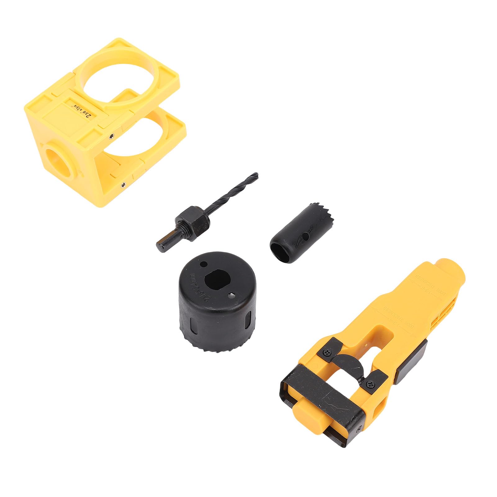 Kit de instalación de cerradura de puerta Jeffergarden para puertas de madera con guía ABS