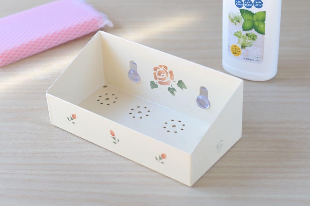 マニー ローズ ホーロー スポンジラック 花柄 インテリア 新品 イマン