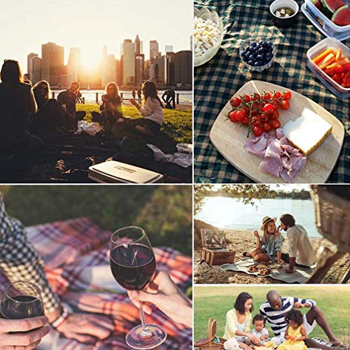 image for AOPEIER Outdoor Picnic Blankets 3 Layers for Water-Resistant Handy Mat