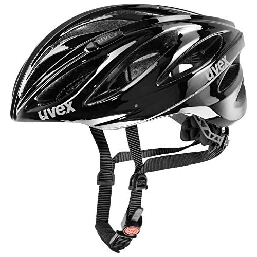 uvex Boss Race, Casco Performance Seguro Unisex, Ajuste de Talla individualizado, ventilación optimizada, Black, 52-56 cm
