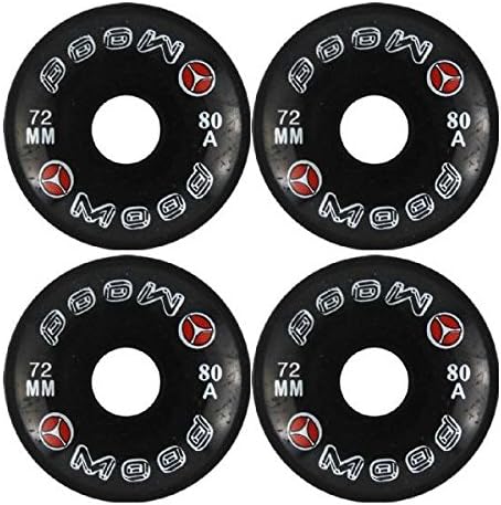 Oust Bearings Mood Black Longboard Skateboard Wheels - 72mm 80a (Set of 4)