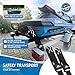 WavesRx Premium Boat & Jet Ski Trailer Transom Tie Down Straps - Adjustable Marine Boat Trailer Strap via Quick Release Buckle - Boats Transom Straps & Watercraft Accessories for Safe Transport