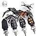 JMTBNO 4pz Mini Frecce Moto LED Indicatori di Direzione per Moto Lampada Luci Omologate Impermeabili Anteriore Posteriore Universale 12V Compatibile con Harley Kawasaki Yamaha Suzuki Honda