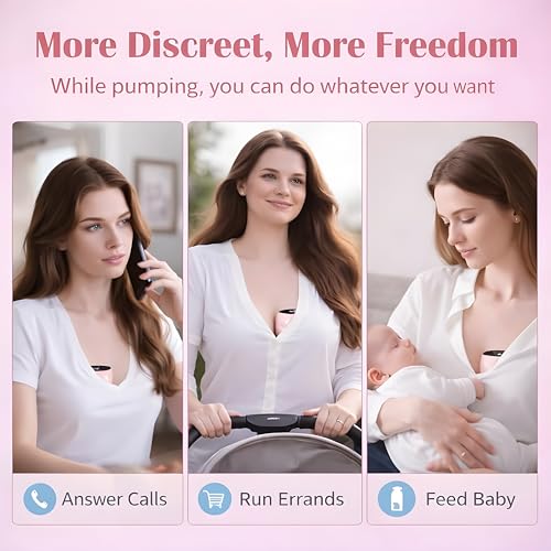 Image of MCP Modern Automatic Breast Pump - Portable Electric Milk Pump for Breastfeeding Moms | Quiet Suction, Comfortable Postpartum Nursing Solution