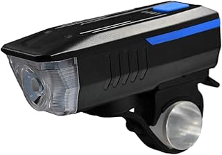 Faros delanteros para bicicleta, equipo de equitación, carga USB con bocina, faro delantero