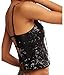 Free People Womens James Sequin Tank Black Combo Medium