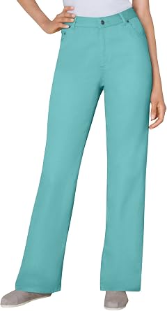 Amazon.com: Woman Within Jeans de 5 bolsillos para mujer, talla grande,  ajuste relajado : Ropa, Zapatos y Joyería