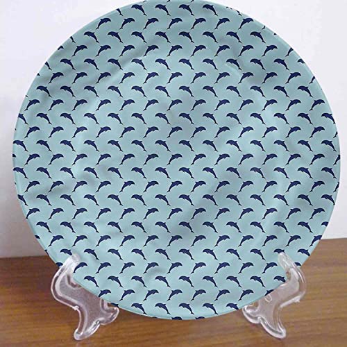 Ousente Piatto da pranzo personalizzato delfino da...