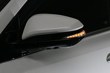V/A Side Mirror Turn Signal Indicator Blinker Sequential LED DRL White for Toyota Harrier 60 Noah Voxy 80 Esquire