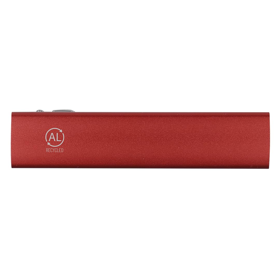 Lote de 10 Power Bank en Aluminio Reciclado. Capacidad de Carga 2600 MAh, con Cable Tipo C Incluido. con botón ON/Off.