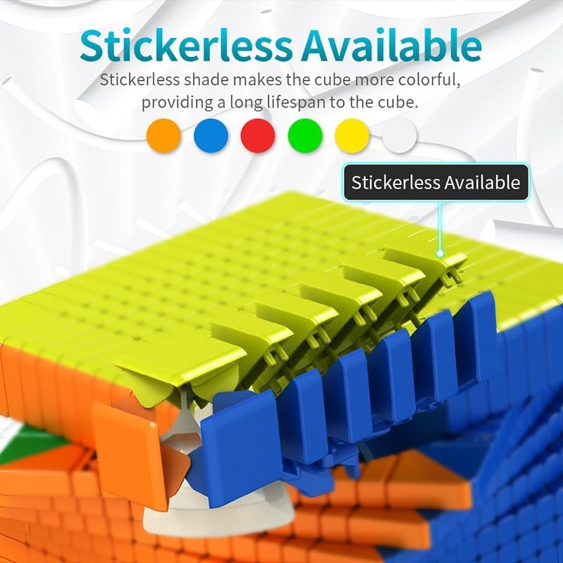 Image of HAWKISTER Moyu Mfjs Meilong 13X13 Cube Stickerless High Speed Cube (13X13X13 Mofang Jiaoshi Cubing), 100Mm Size, For Kid