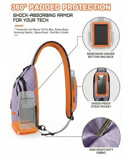 Sling Backpack with 17 Pockets