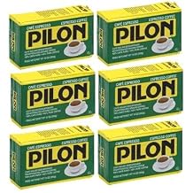Cafe Pilon Decaffeinated Espresso Ground Coffee, 10-Ounce Pack of 6
