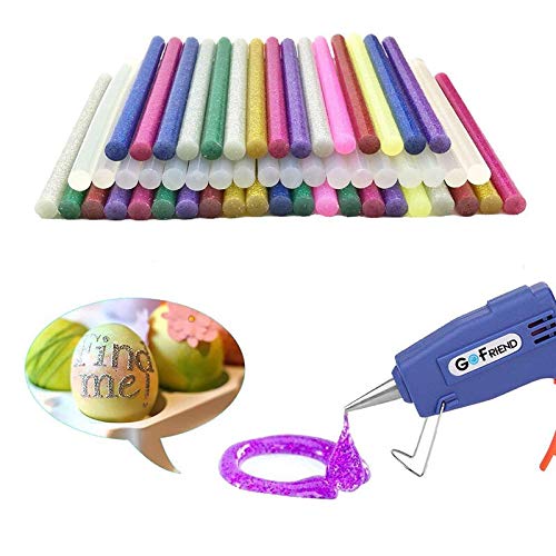 Heißklebesticks mit 11 mm Durchmesser, hohe Viskosität, elektrische Klebepistole, Bastelwerkzeug, bunte Klebestifte für Album und Legierungszubehör, 50 Stück/10 Farben
