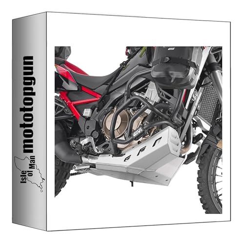 Sabot moteur aluminium Givi protège efficacement le carter de votre Africa Twin 1100