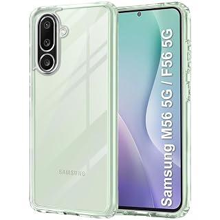 TheGiftKart Ultra-Hybrid Crystal Clear Back Case Cover for Samsung Galaxy M56 5G / F56 5G | Shockproof Design | Hard Back Cover Case for Samsung Galaxy M56 5G / F56 5G (PC & TPU, Transparent)