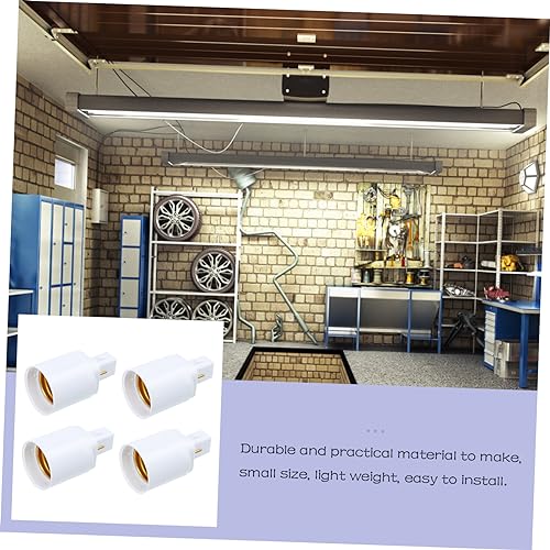 DOITOOL 12 Pçs G24D Conversão Cabeça Da Lâmpada Plug Conversor Adaptador De Sombra De Lâmpada E27 Lâ