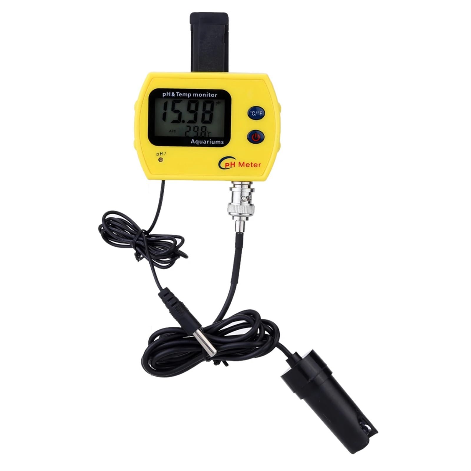 Misuratore di pH online ad alta precisione for acidosimetro for acquari Analizzatore di qualità dell'acqua Misuratore di pH e temperatura Misura la soluzione potabile,Giardino,Prato,Interno,Uso ester