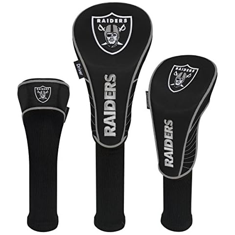 Team Effort Oakland Raiders Set of Three Headcovers Cover