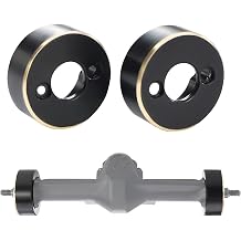 Black Coating Brass Front Axle Steering Knuckles Rear Hubs Weights for RC Crawler AXIAL SCX30 Ford Bronco 4X4 Jeep Wrangler JLU Rear Hubs