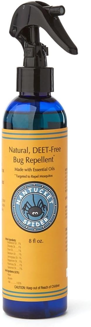 NANTUCKET SPIDER Deet-Free Insect Repellent w Pump Spray, 2 FZ