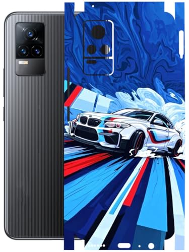 Image of AtOdds - Full Body Back Screen Guard Protector Film - Lamination Wrap Skin Sticker Compatible with VIVO Y73 | Scratchproof Matte Finish (BWM)