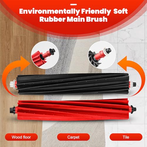Image of 30 Pack Accessories Kit for Roborock S8 MaxV Ultra Robot Vacuum | 1 Pair Main Brushes, 2 Self-Cleaning Brush, 6 Side Brush, 4 Filters, 4 Round Mop Pads, 4 Long Mop Pads, 6 Dust Bags, 2 Tools
